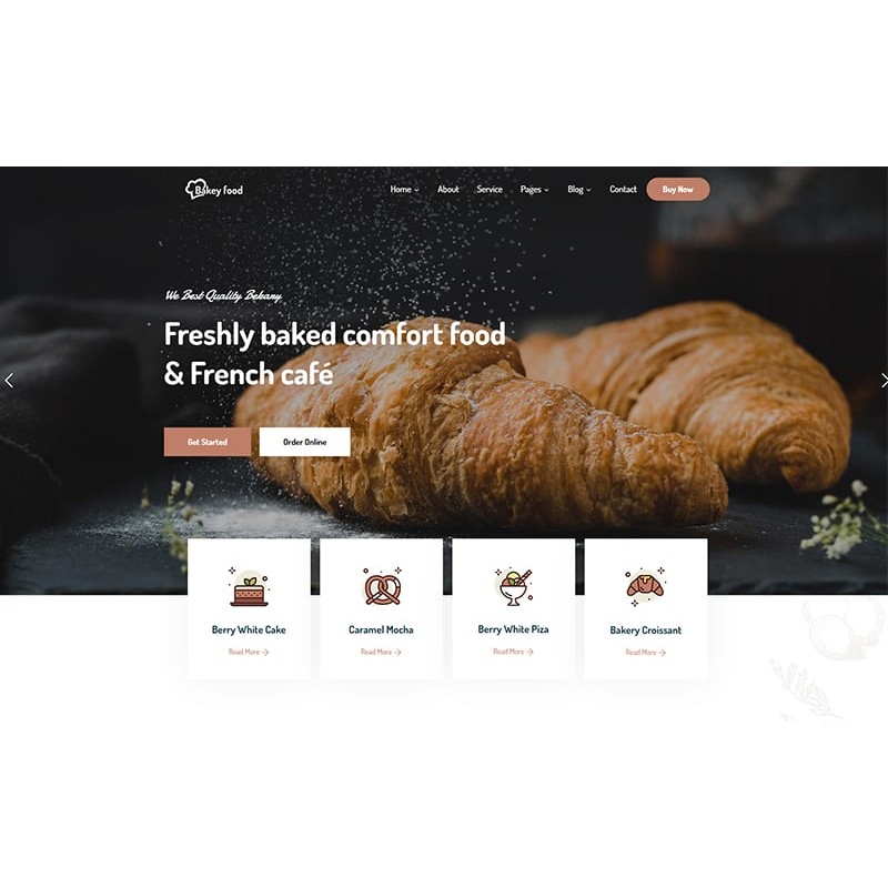 Bakeyfood - Food Bakery WordPress Theme