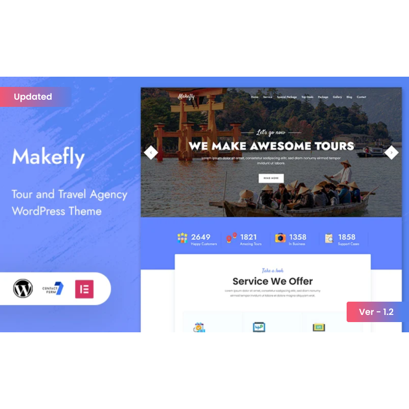 Makefly - Tour and Travel WordPress Theme