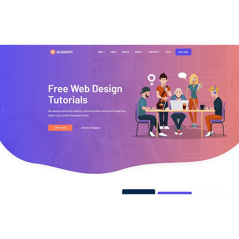 Acadamy - Education Responsive WordPress Theme