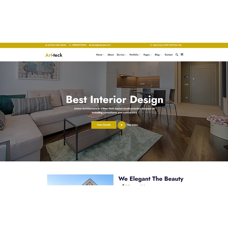 Artteck - Best Interior Design WordPress Theme