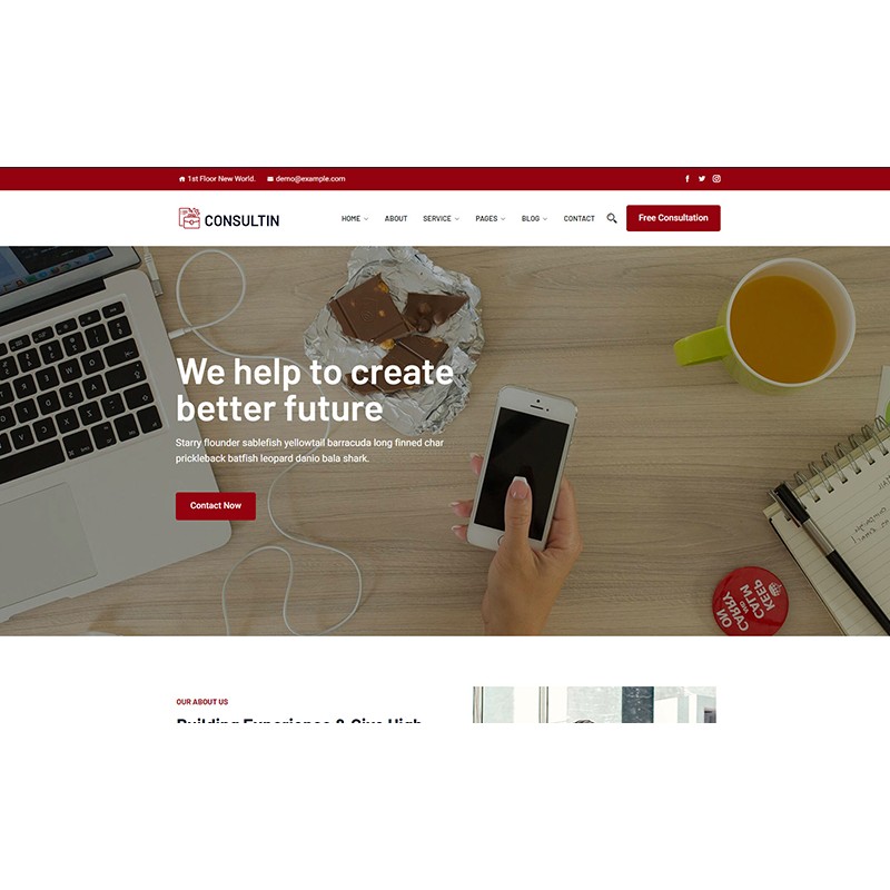 Consultin - Premium Consultation WordPress Theme