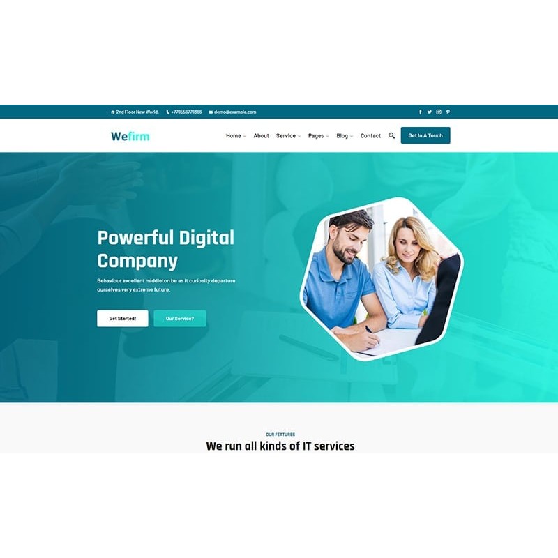 Wefirm - Powerful Digital Company WordPress Theme