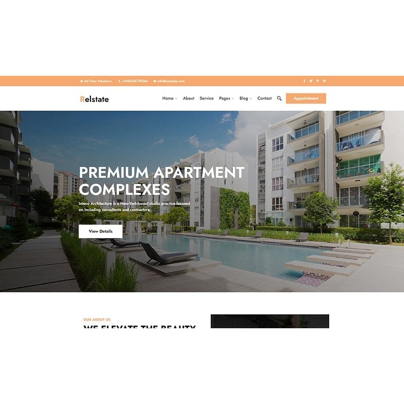 Relstate - Realestate Responsive WordPress Theme