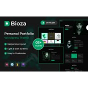Bioza - Personal Portfolio Landing Page WordPress Theme