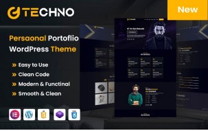 Techno Personal Portfolio WordPress Theme