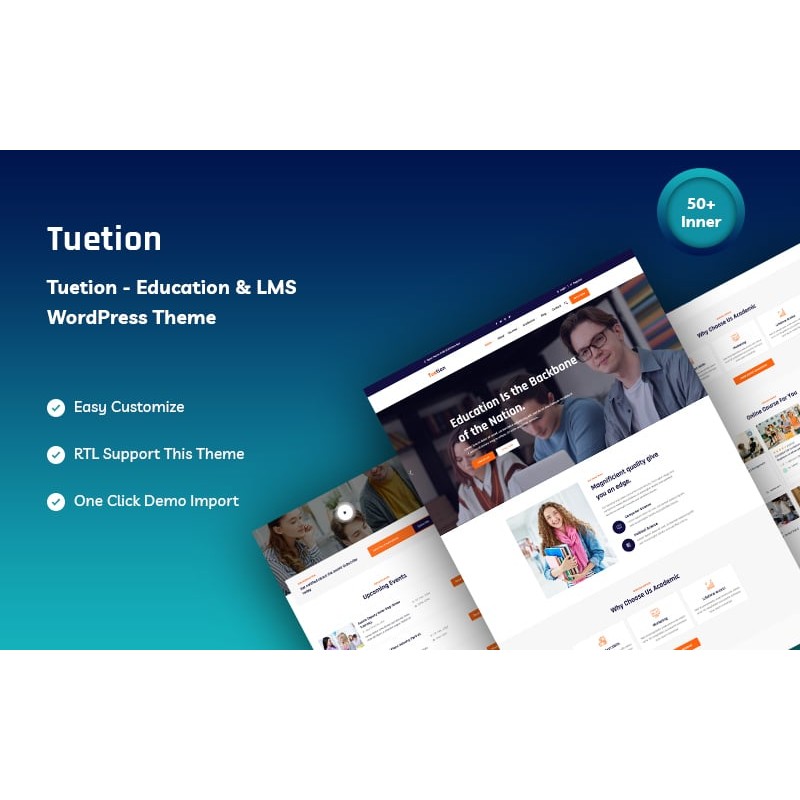 Tuetion - Education and LMS WordPress Theme