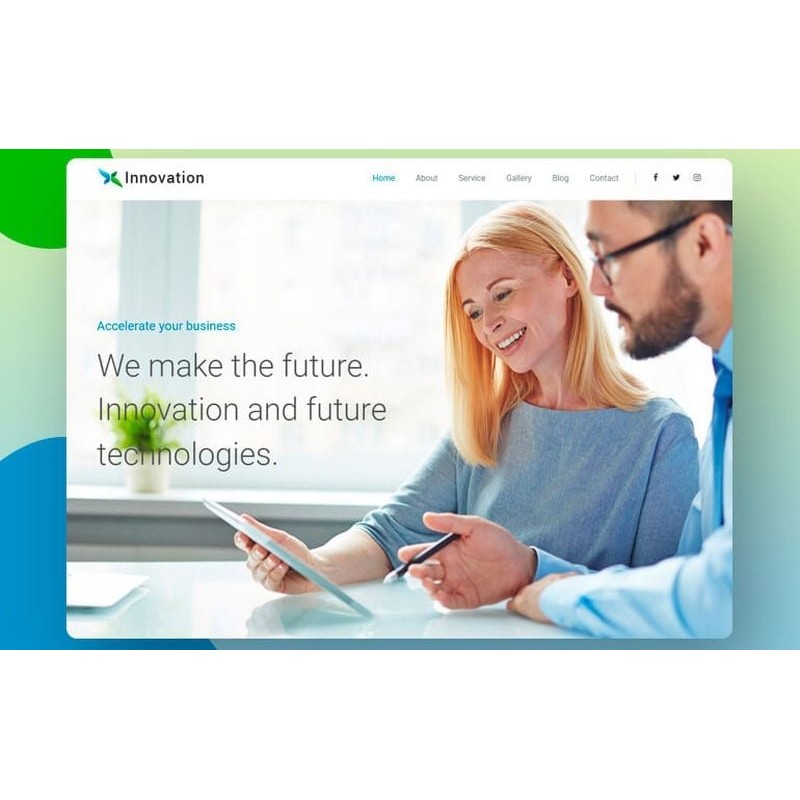Innovation Rival Business Corporate WordPress theme