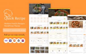 Quick Recipe - Food & Recipe WordPress Theme