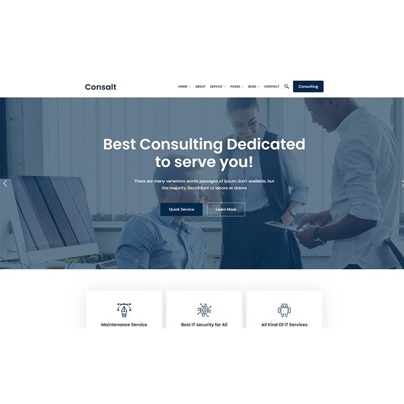Consalt - Consulting Responsive WordPress Theme