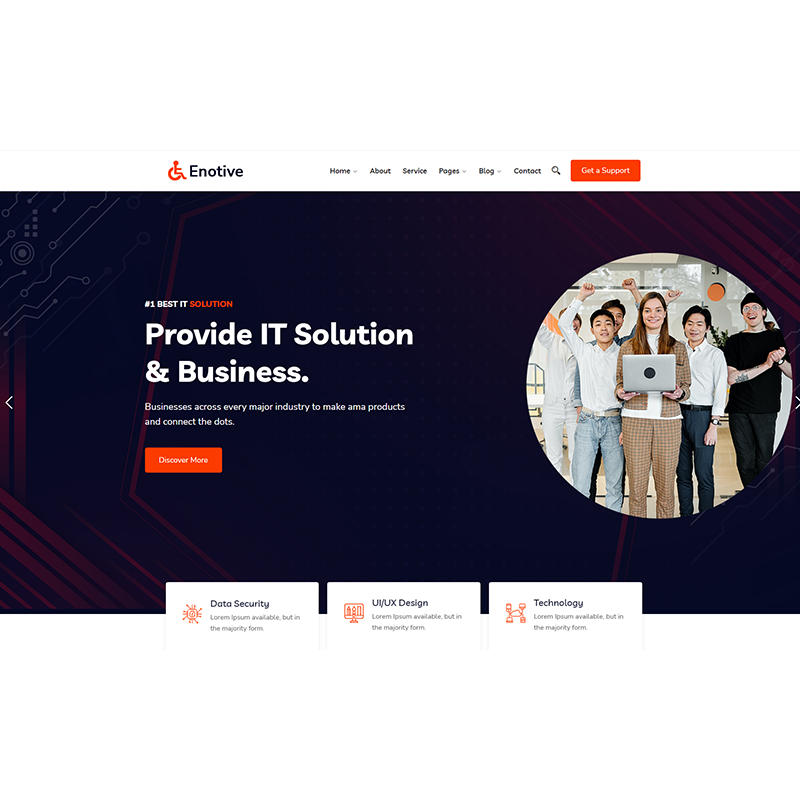 Enotive - IT Solutions and Business WordPress Theme