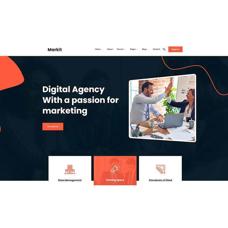 Markit - Digital Agency responsive WordPress Theme