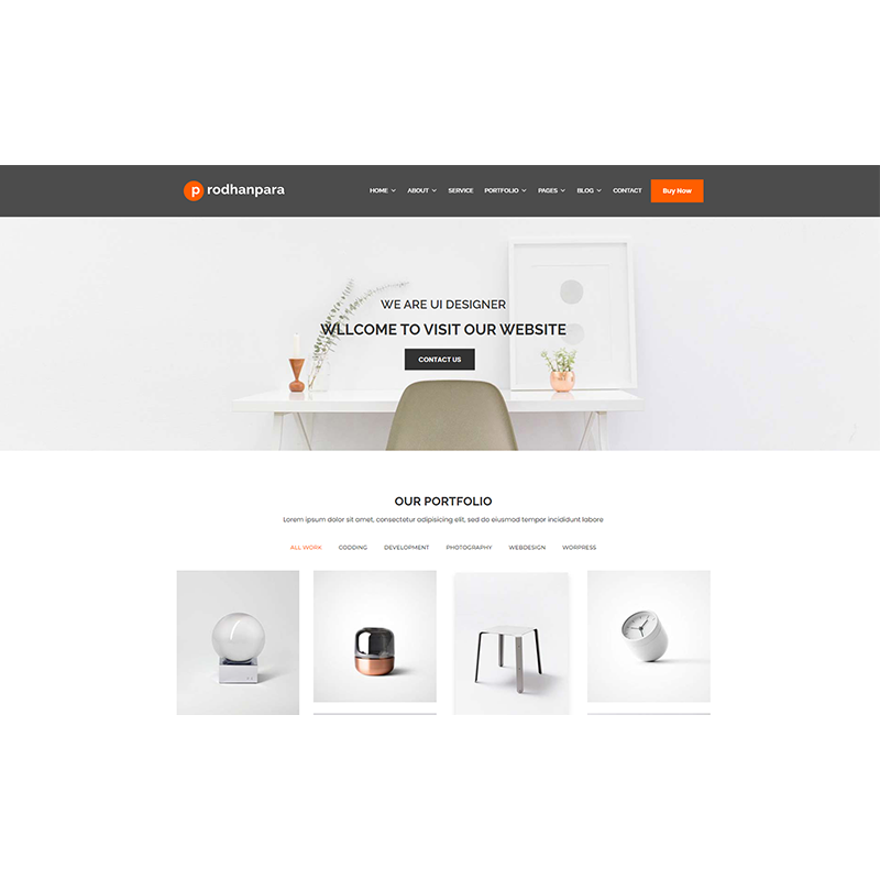 Prodhanpara - Personal portfolio WordPress Theme