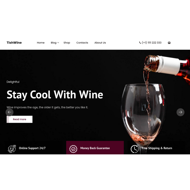 TishWine - Wine Store WordPress Theme