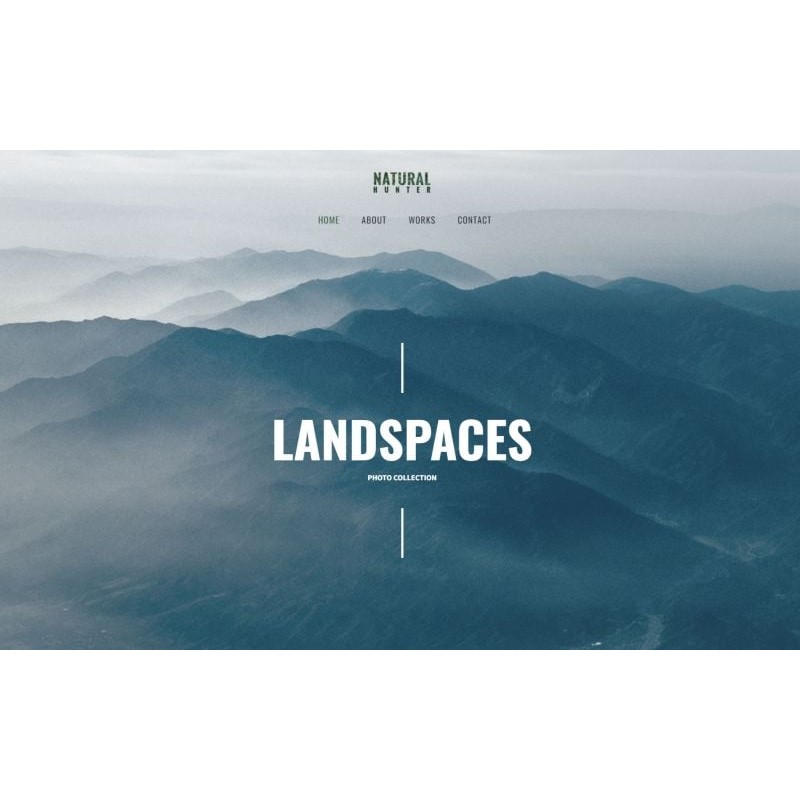 Natural Hunter Creative Photographer WordPress theme