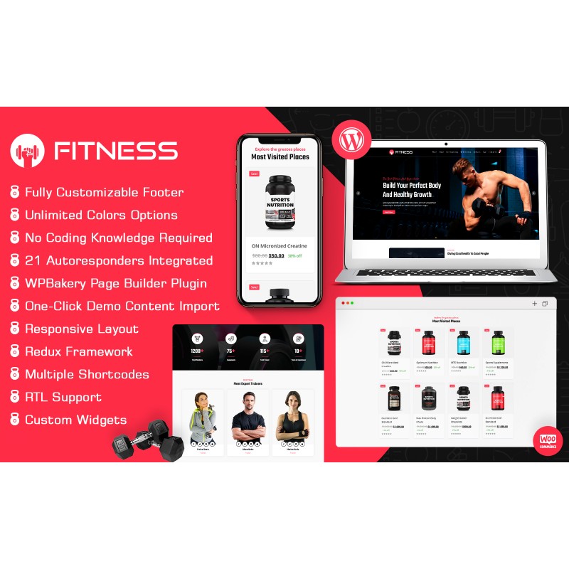 FitX - Gym & Fitness WordPress Theme