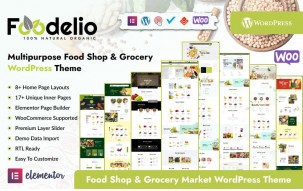 Foodelio &ndash; Multipurpose Food Shop Grocery WordPress Theme