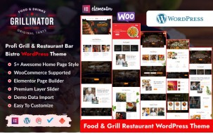Grillinator - Food Grill Restaurant Elementor WordPress Theme