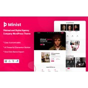 Minist - Minimal and Digital Agency Company WordPress Theme