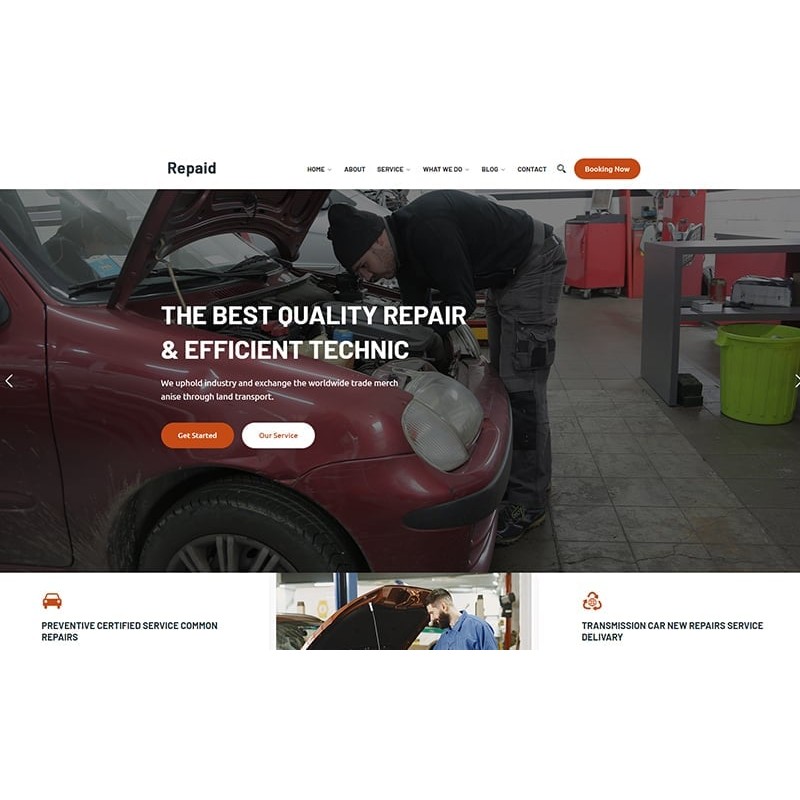 Repaid - Car Repair Service WordPress Theme
