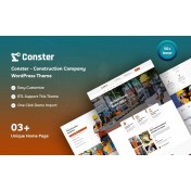 Conster - Construction Company WordPress Theme