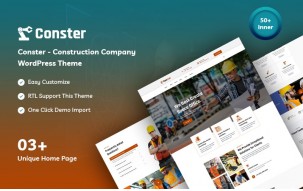 Conster - Construction Company WordPress Theme