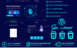 Cryptoce - Cryptocurrency & Bitcoin WordPress Theme