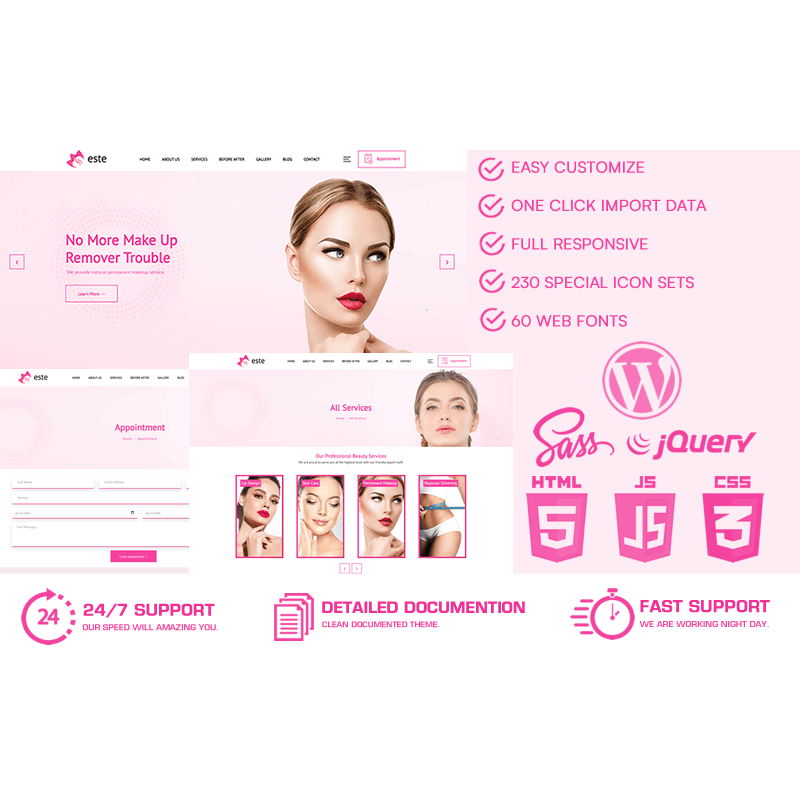 Este - Beauty Salon WordPress Theme