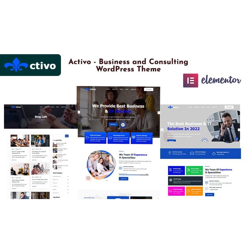 Activo - Business and Consulting WordPress Theme