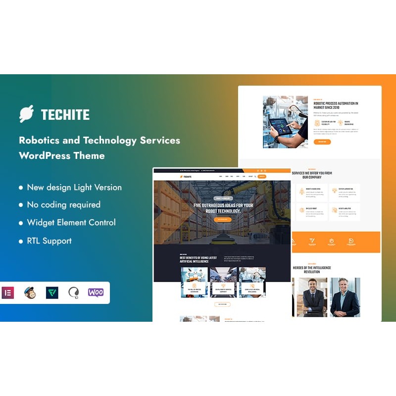Techite - Robotics and Technology Services WordPress Theme