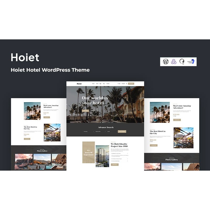 Hoiet - Hotel and Travel WordPress Theme