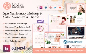 Mixlax - Beauty Spa Wellness Salon Makeup Shop WordPress Theme