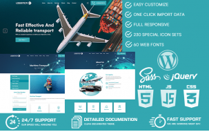 Logistica - Logistic & Transportation Service WordPress Theme