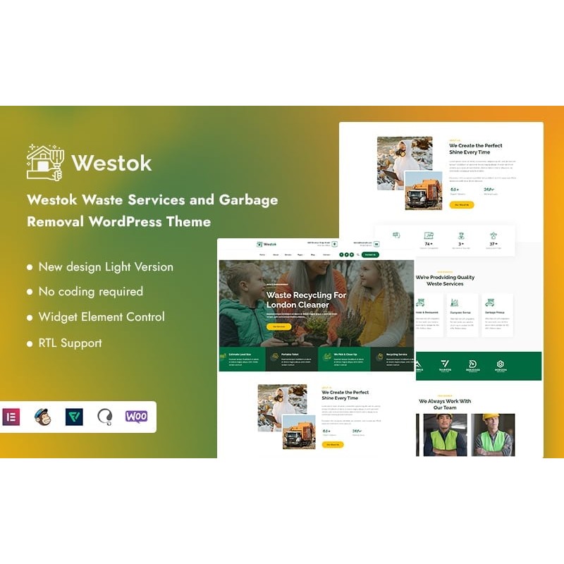 Westok - Waste Services and Garbage Removal WordPress Theme