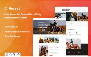 Horset - Equestrian Club and Horse Riding School WordPress Theme