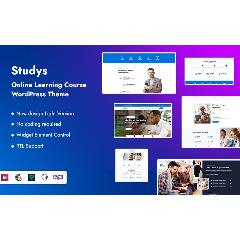 Studys - Online Learning Course WordPress Theme
