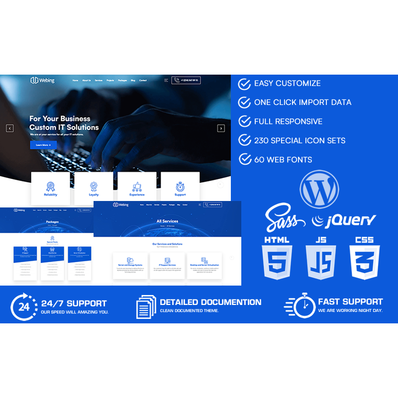 Webing - IT Solutions & Business Service WordPress Theme
