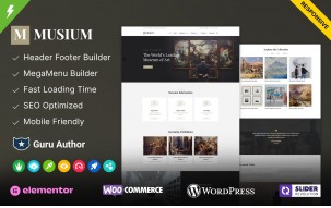 Musium - Art Gallery and Museum WordPress Theme