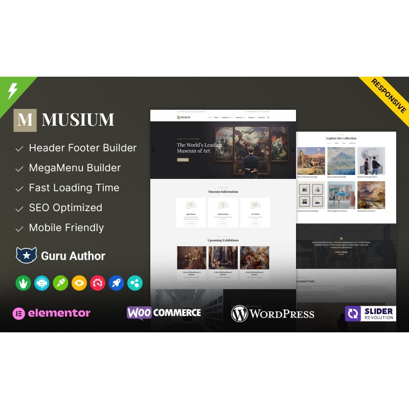 Musium - Art Gallery and Museum WordPress Theme