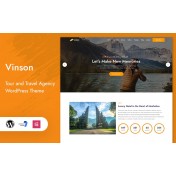 Vinson - Tour and Travel Landing Page WordPress Theme
