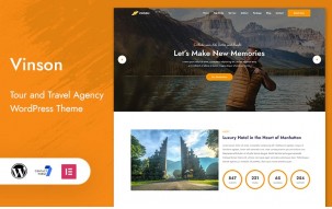 Vinson - Tour and Travel Landing Page WordPress Theme