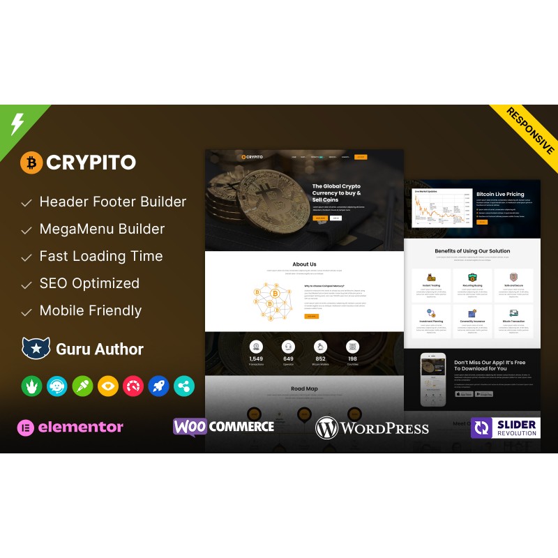 Crypito- Crypto Currency WordPress Theme