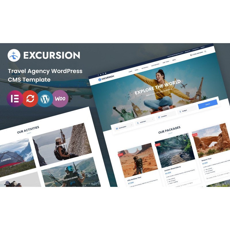 Excursion - Tour and Travel WordPress Theme