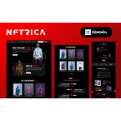NFTRICA - NFT Project Artist Showcase Elementor WordPress Theme