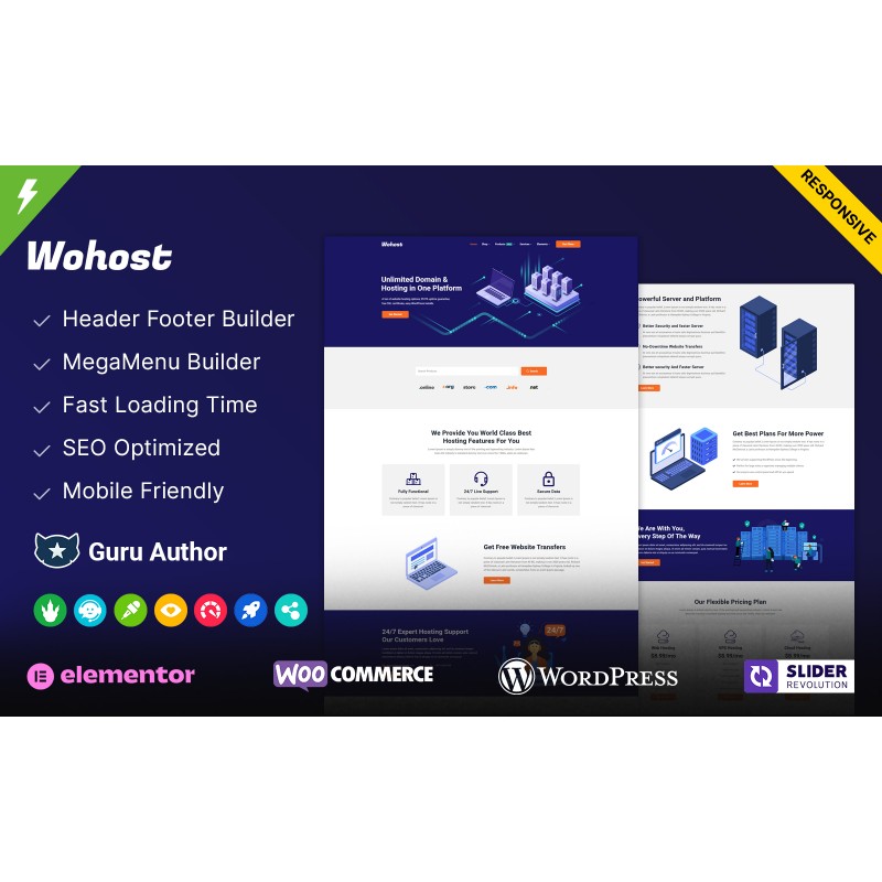 Wohost - Web Hosting WordPress Theme