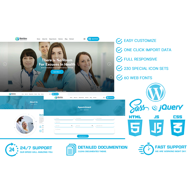 Medidoc - Medical & Doctor WordPress Theme