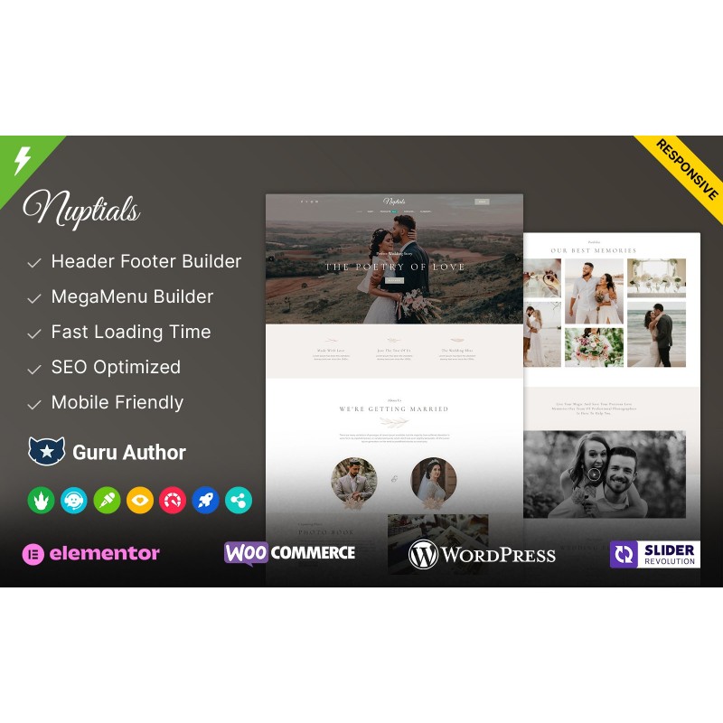 Nuptials - Wedding and Planner WordPress Theme