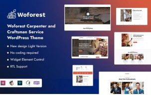 Woforest - Carpenter and Craftsman Service WordPress Theme