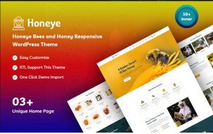 Honeye - Bees and Honey Responsive WordPress Theme