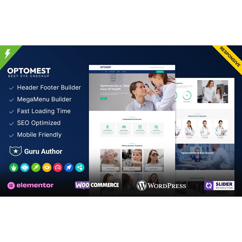 Optomest - Optometrist and Eye Care WordPress Theme