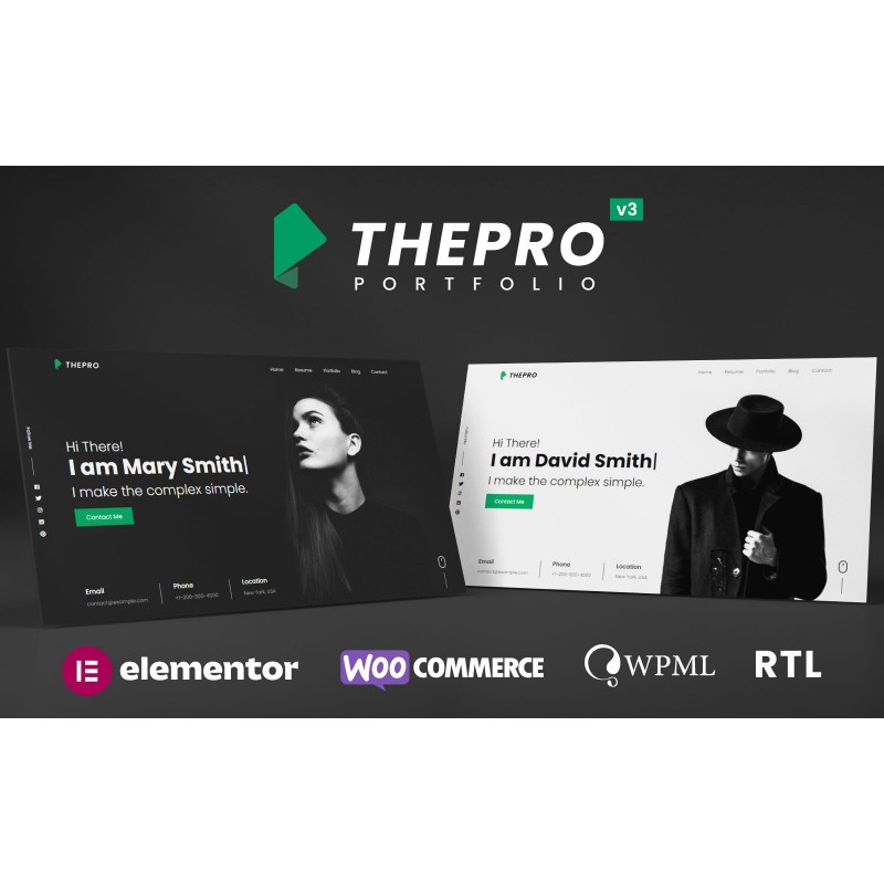 ThePRO - Personal Portfolio WordPress Theme